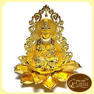 Tượng Phật Quan Âm 2 Mặt Để Xe Ô Tô Cao 12cm Đẹp