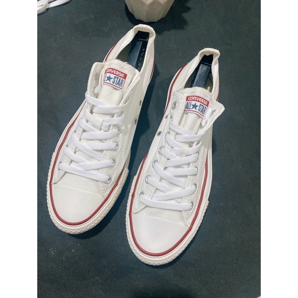 Giày converse classic trắng cổ thấp size 42