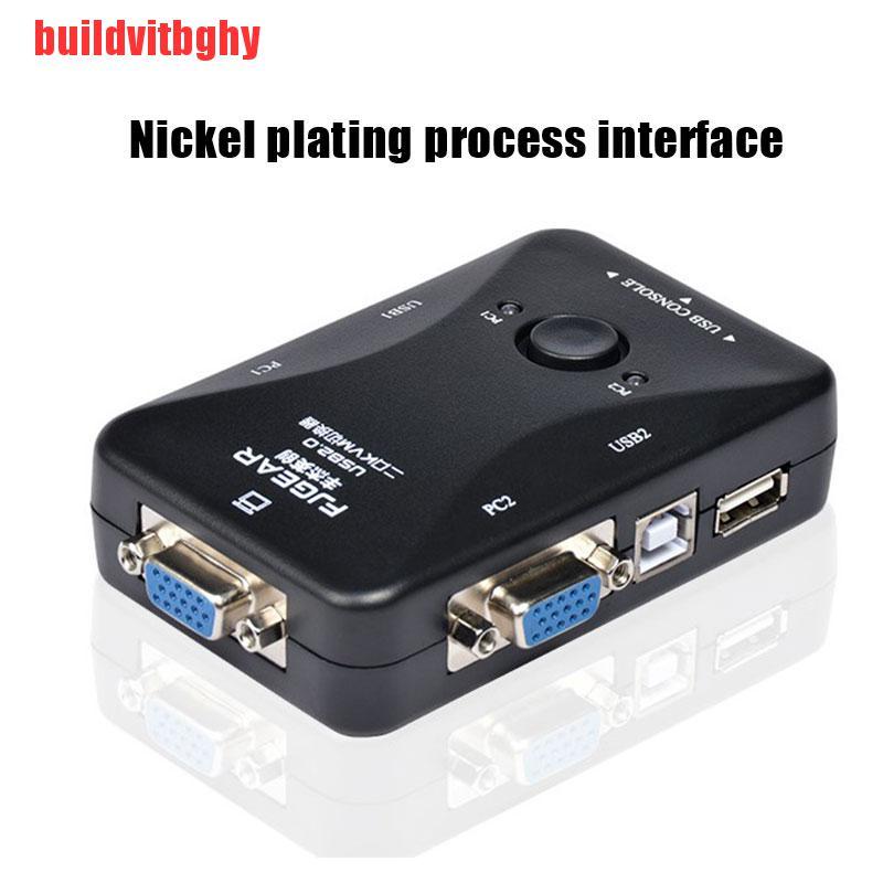 {buildvitbghy}New 2-Port USB 2.0 KVM Switch Mouse/Keyboard/VGA Video Monitor 200MHz 1920x1440 IHL