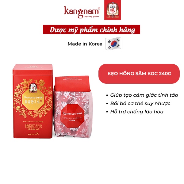 Kẹo Hồng Sâm Có Đường KGC Cheong Kwan Chang Renesse 240G