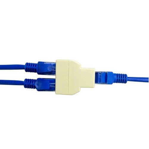 COMBO 10 cầu nối mạng 1-2 - Đầu nối dây mạng RJ45 1 ra 2 - Cục nối dây mạng - Đầu chia mạng 1 ra 2 - Cầu nối mạng 1-2