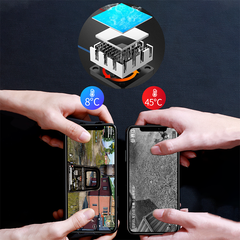 Tay Cầm Chơi Game Tích Hợp Quạt Tản Nhiệt Cho Điện Thoại 4.7-7.2 Inch