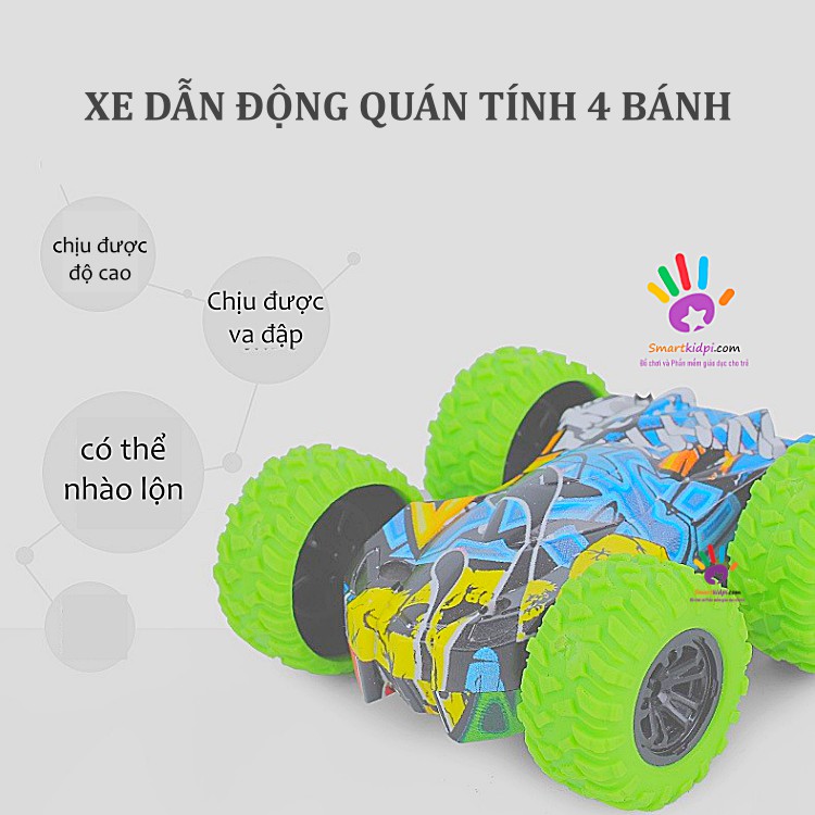 Xe leo núi nhào lộn 360 độ✅FREESHIP✅ off-road graffiti 2 mặt lật khi gặp chướng ngại vật và chạy bình thường nhiều màu