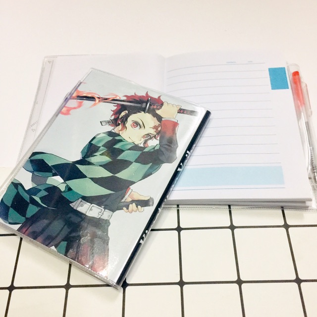 Sổ tay anime kimetsu no Yaiba kamado tạnirou 10x15cm dày