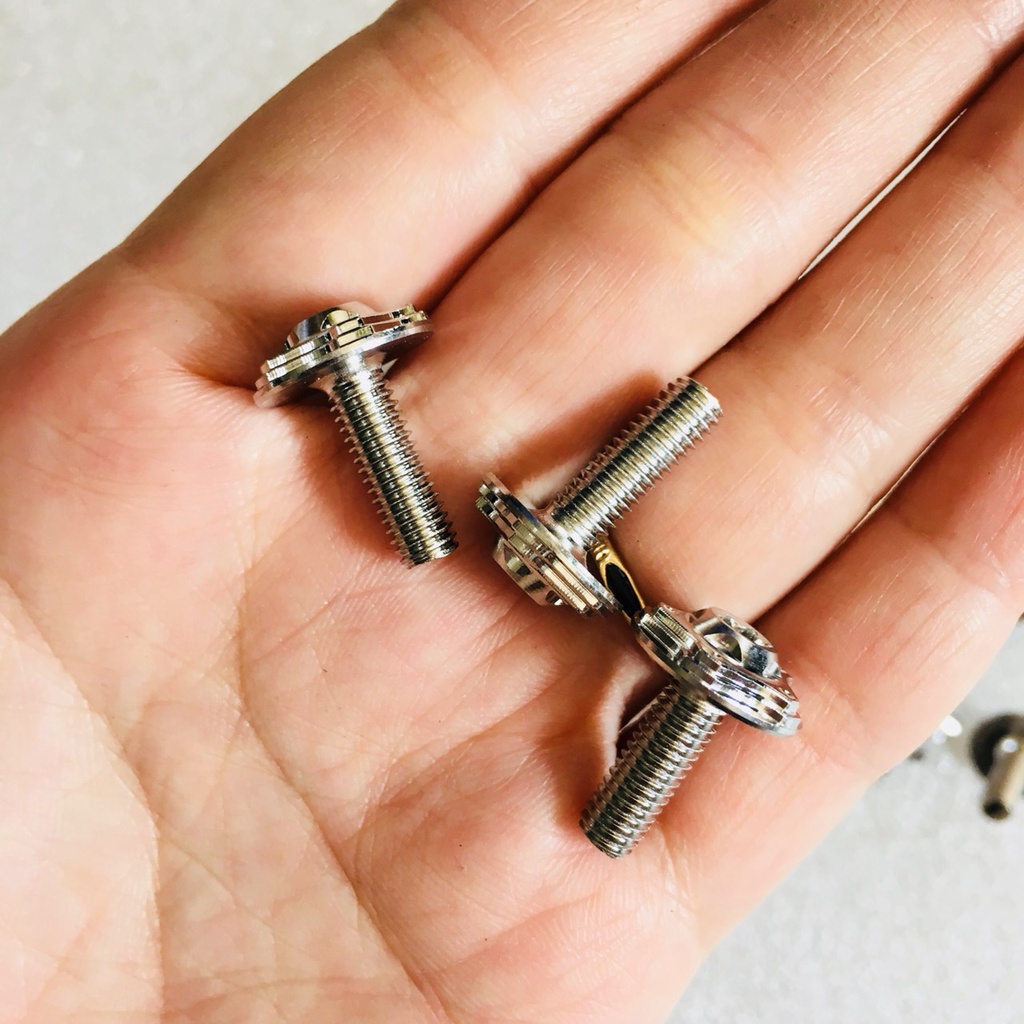 COMBO 4 CON ỐC INOX SALAZA 5LI GẮN MÃO,ĐỒNG HỒ WINNER X