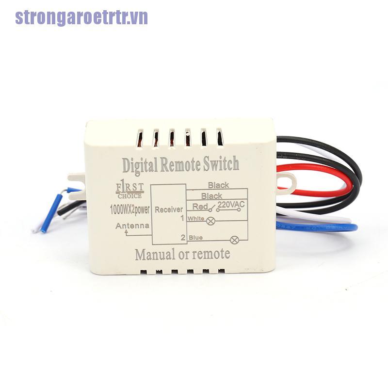 CHANNEL Bộ Công Tắc Điều Khiển Từ Xa Không Dây 1 / 2 / 3 Kênh 220v