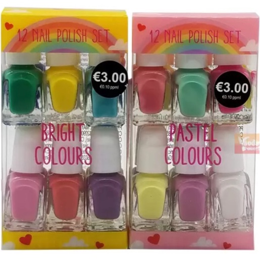 set 12 chai sơn móng tya an toàn cho bé primark