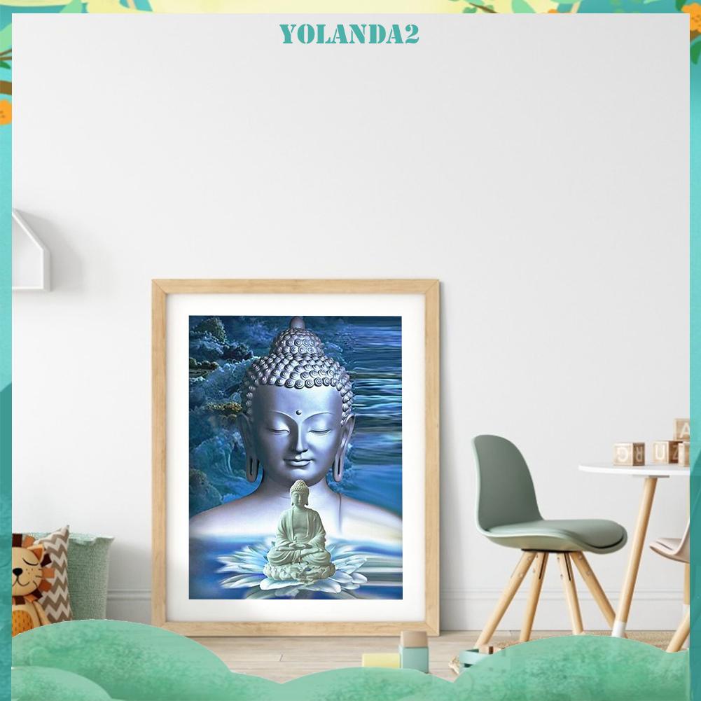 Tranh đính đá kim cương toàn bộ 5D DIY hình bức tượng Phật