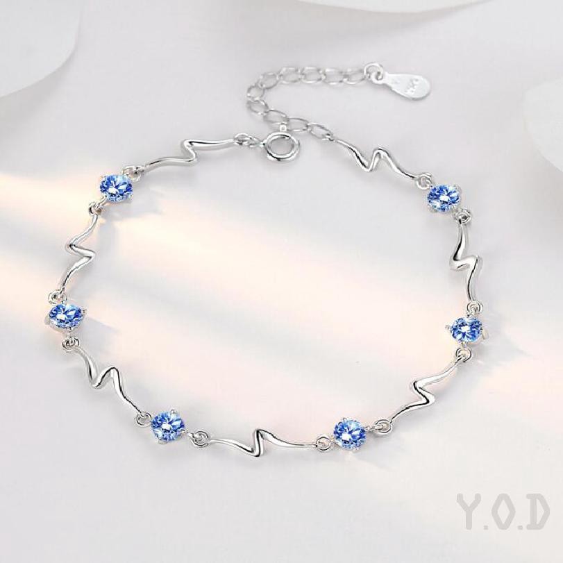 Sale 69% Vòng tay nữ màu bạc, blue Giá gốc 21000đ- 43C74