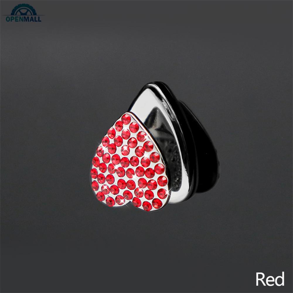 Giá Đỡ Kính Mát Gắn Bên Trong Xe Hơi Đính Đá Hình Trái Tim