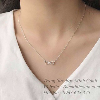 Dây chuyền mặt vô cực bằng bạc