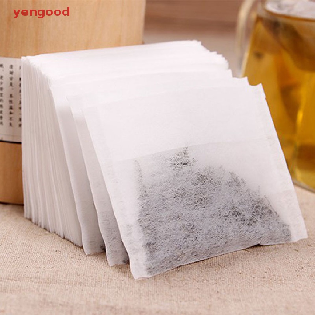 Set 100 Túi Lọc Trà Bằng Vải Không Dệt Sử Dụng Một Lần Tiện Lợi