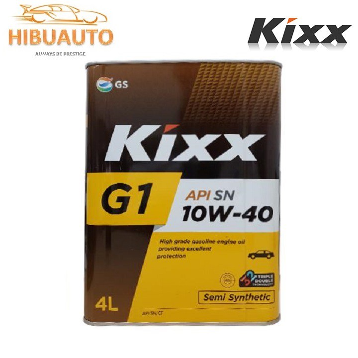 Dầu Động Cơ Xăng Kixx G1 SN 10W40 4L – Thùng Thiếc