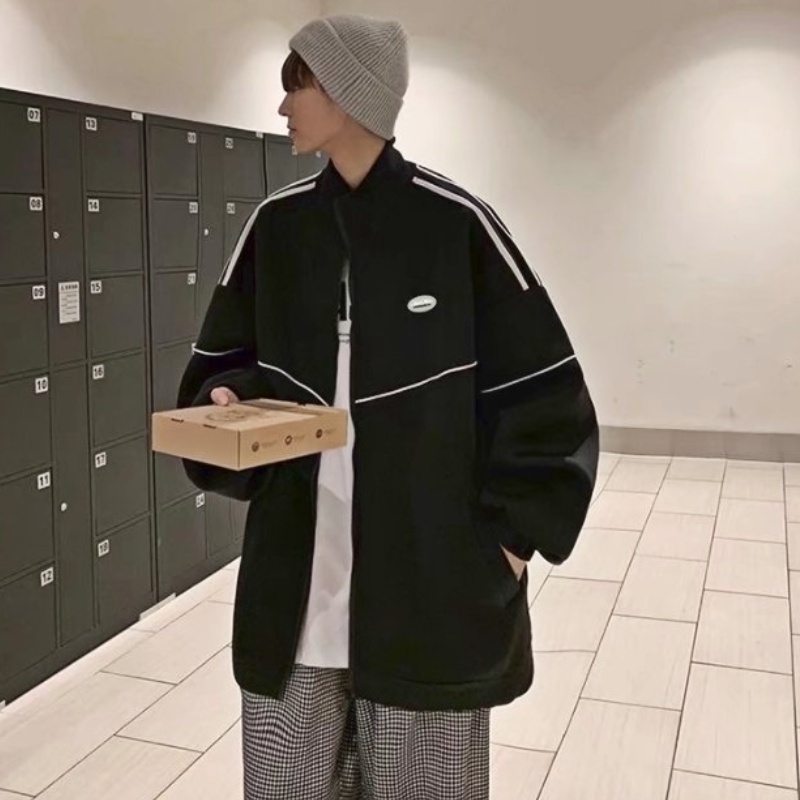 Áo khoác màu trơn kiểu dáng đơn giản thoải mái dành cho nam