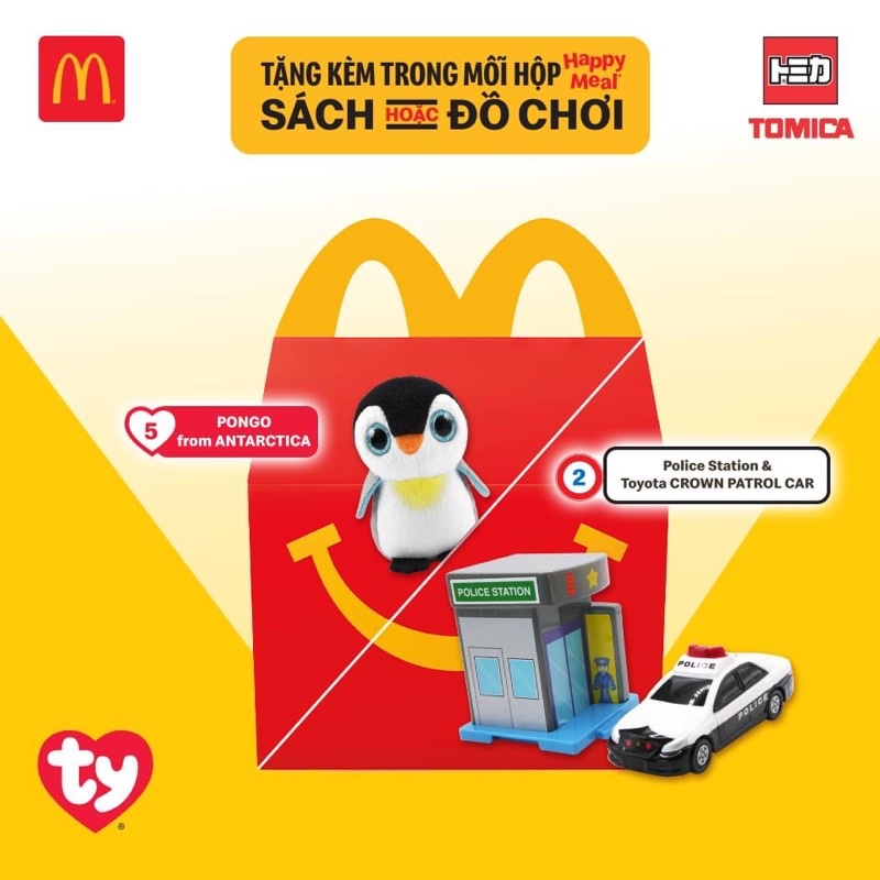 Mô hình Xe đồ chơi Tomica Takara Tomy & Gấu Bông TY Mc Donald Mcdonald