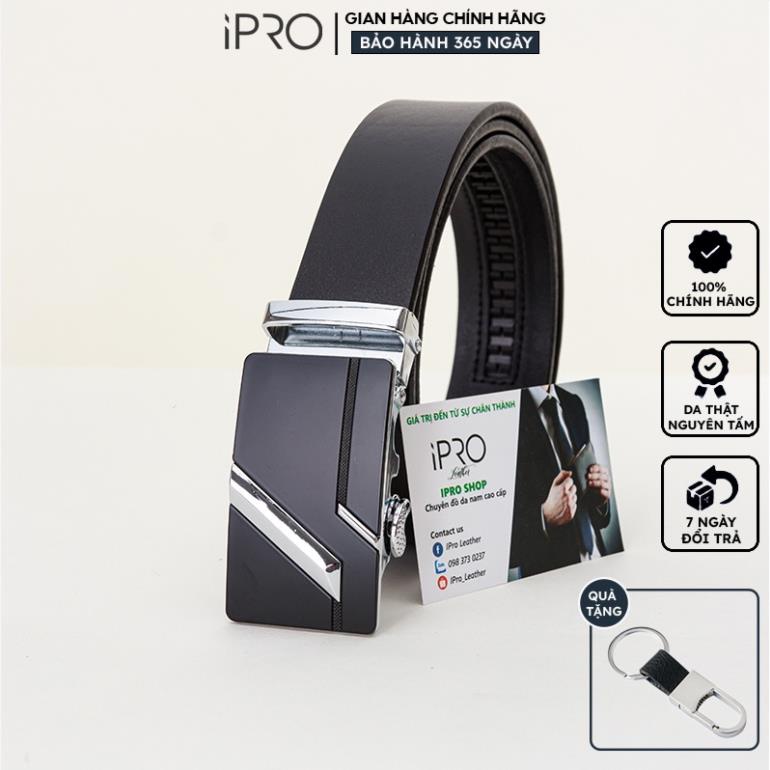 Thắt lưng nam cao cấp da bò nguyên tấm IPRO TL16 New