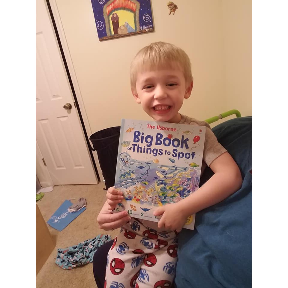 Sách tìm kiếm Big Book of Things to Spot Usborne cho bé từ 3 tuổi