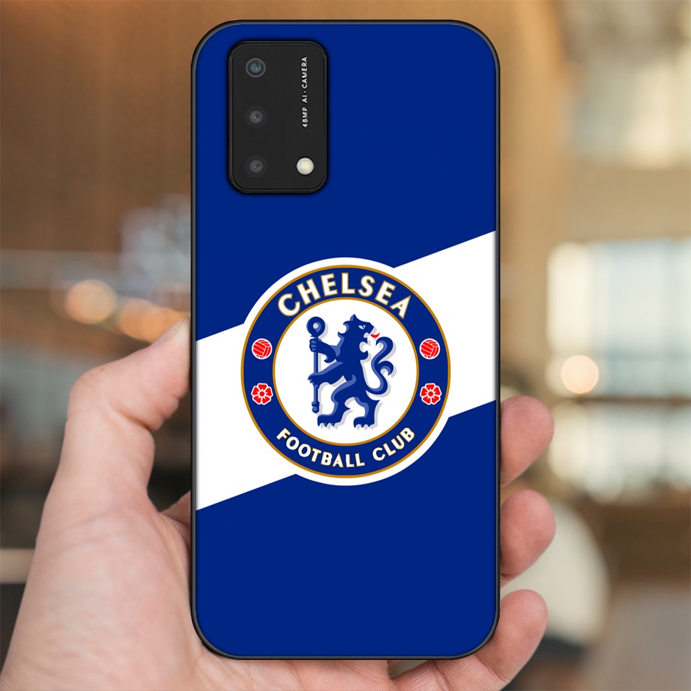 Ốp lưng Oppo A74, A93 5G, A95 viền đen in hình Chelsea FC