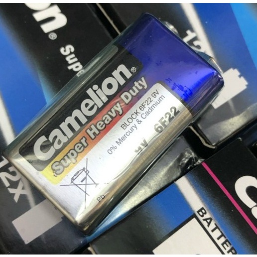 Combo 2 viên: Pin vuông 9V Camelion 6F22