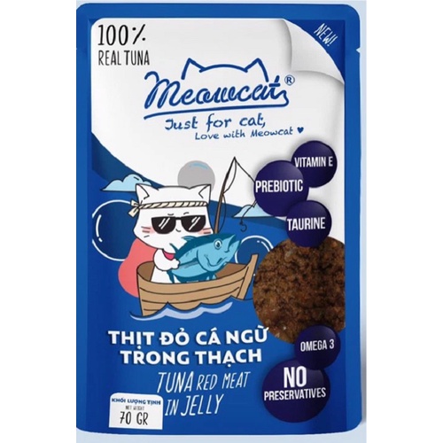 Pate Meowcat cho mèo trên 2 tháng tuổi 70gr các vị Petemo Pet Shop