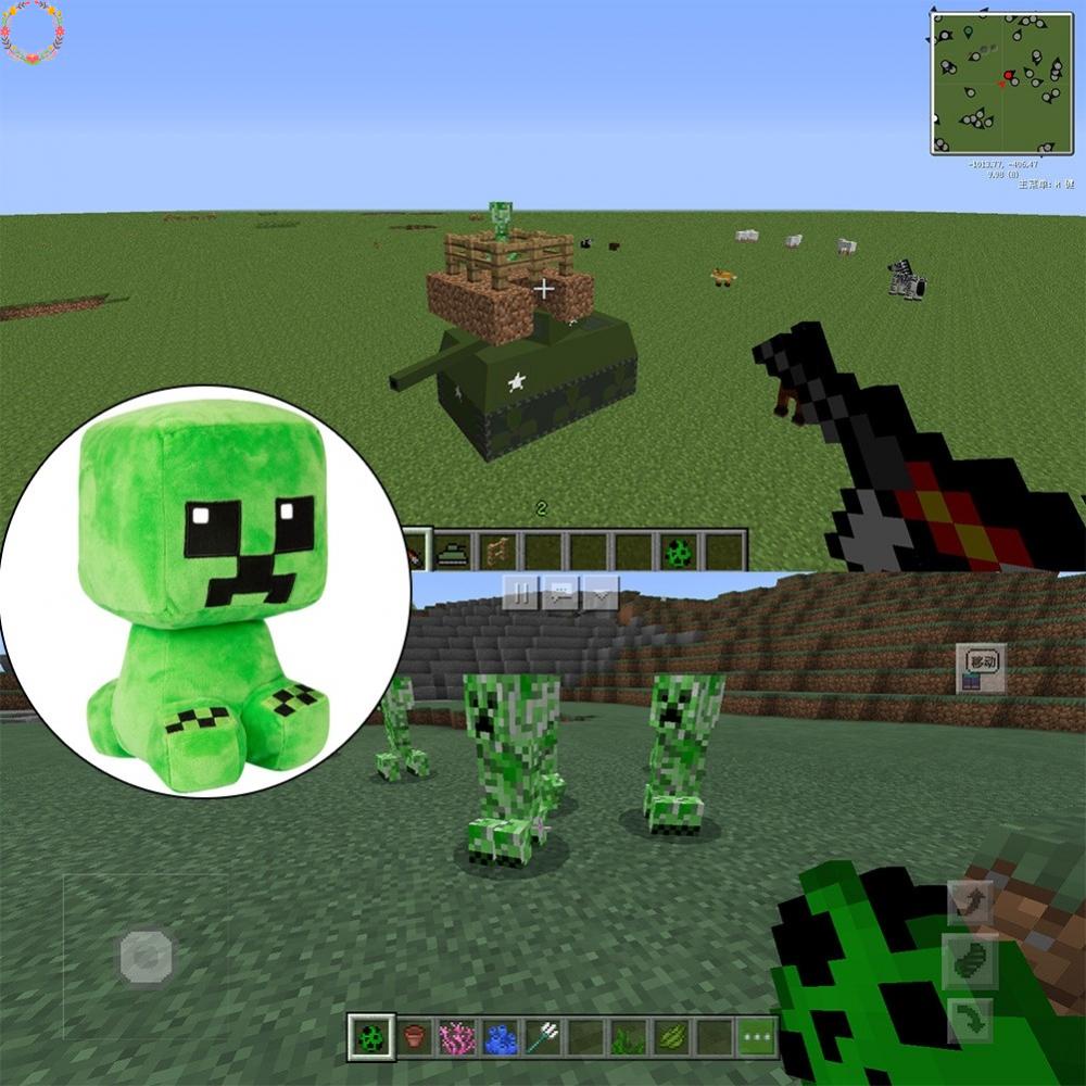 Thú Nhồi Bông Hình Nhân Vật Mainan Creeper Enderman Trong Minecraft Kích Thước Lớn Chất Lượng Cao