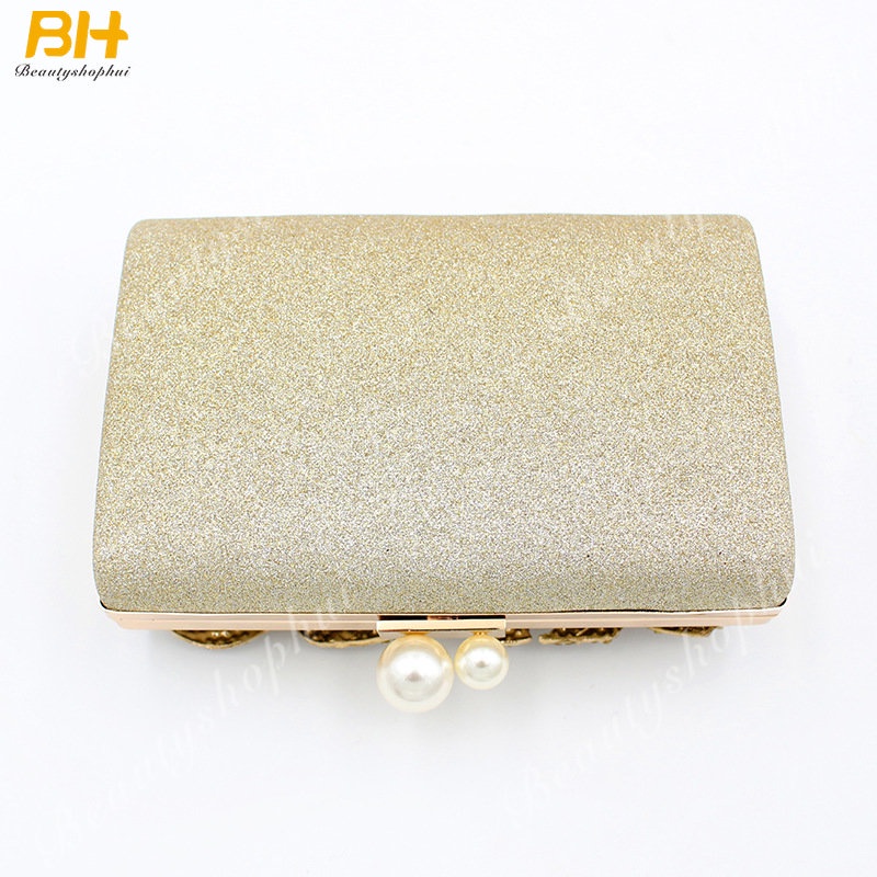 Túi Xách Nữ Đính Ngọc Trai Phong Cách Âu Mỹ Sang Trọng Thời Trang