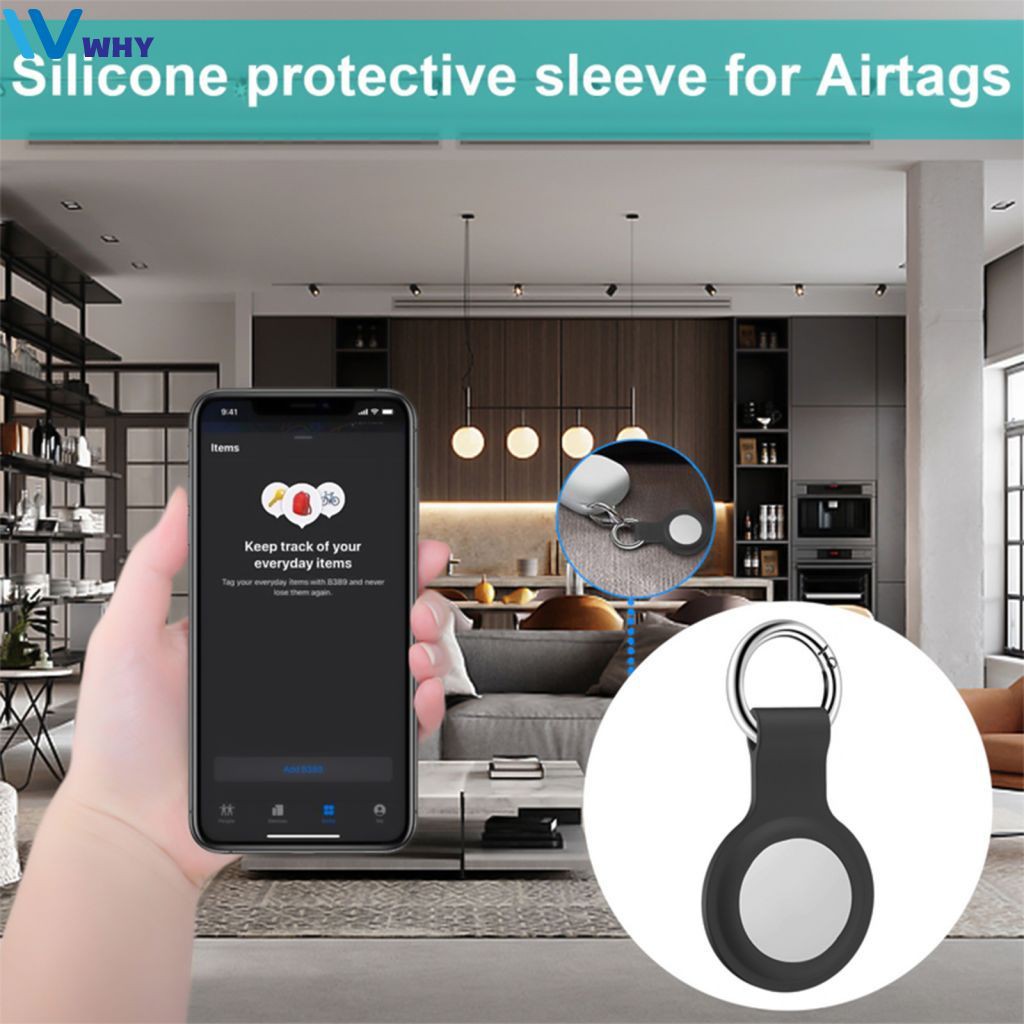 Móc Khóa Silicone Định Vị Chống Mất Cho Apple Airtags 2021