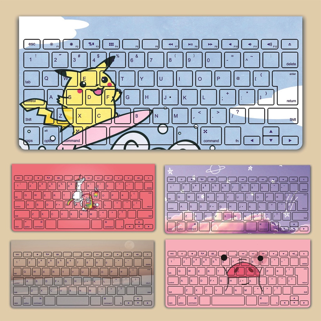 Miếng Dán Phím Magic Keyboard 1 - Tổng hợp 6 mẫu hình cute - Dùng để dán cho bàn phím IMAC, Macbook....