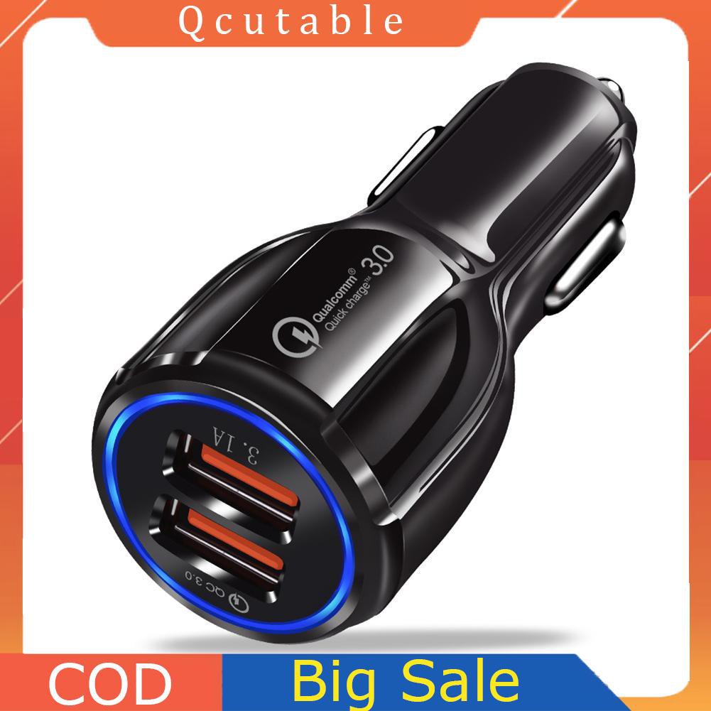 Tẩu Sạc Nhanh Qc 3.0 Usb 3.1a Trên Xe Hơi Cho Huawei Xiaomi