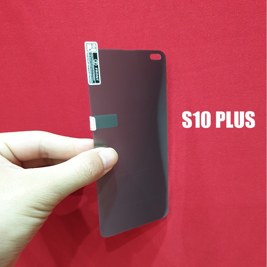 Miếng dán dẻo Full màn chống nhìn trộm Samsung S10, S10 Plus, S8, S9 S9 Plus, S8 Plus Tặng gạt dán