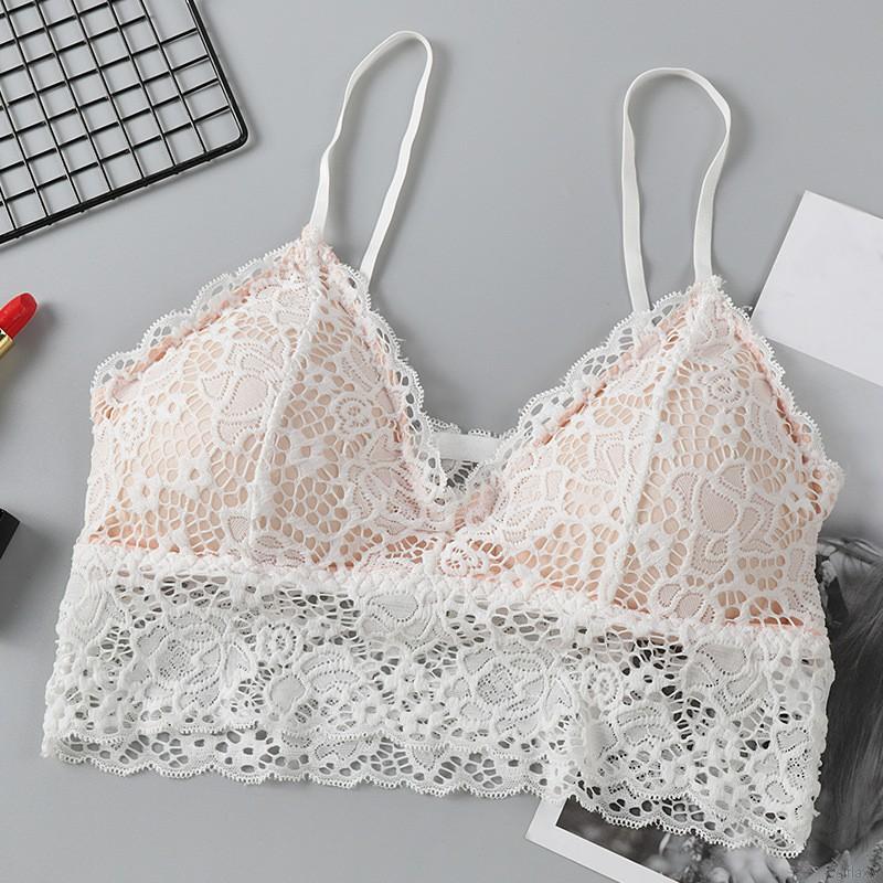 Áo Ngực Ren Hình Tam Giác Không Gọng Gợi Quyến Rũ Cho Nữ