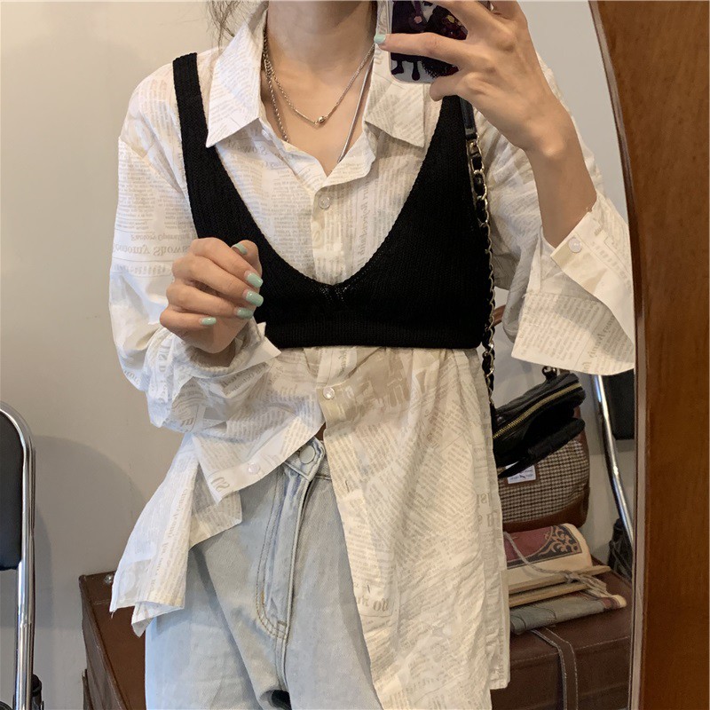 [SẴN] Áo gile len nữ Ulzzang Quảng Châu AGL15 | BigBuy360 - bigbuy360.vn