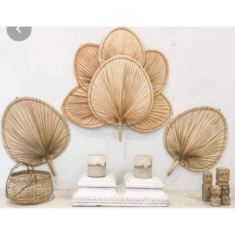 Xưởng sx- Quạt lá cọ quạt tre lá cọ decor - Tre VN