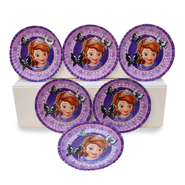 Set giấy mega trang trí sinh nhật chủ đề công chúa sofia