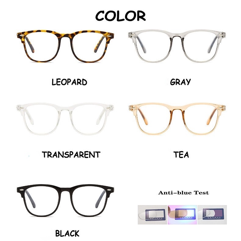 Mắt kính gọng trong suốt chống ánh sáng xanh phong cách hàn quốc dành cho học sinh