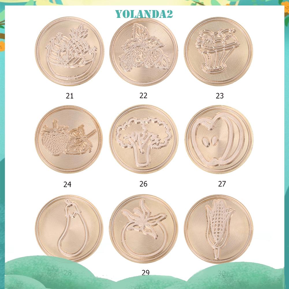 Đầu Con Dấu Sáp Hình Trái Cây Phong Cách Retro Độc Đáo