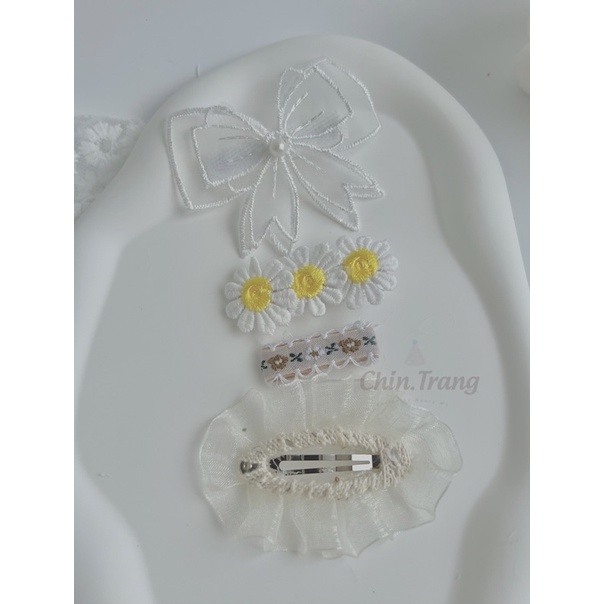 Set kẹp tóc HandMade Korea cho bé by ChinTrang