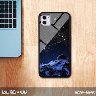 Ốp lưng kính 3D iPhone 11 cung hoàng đạo