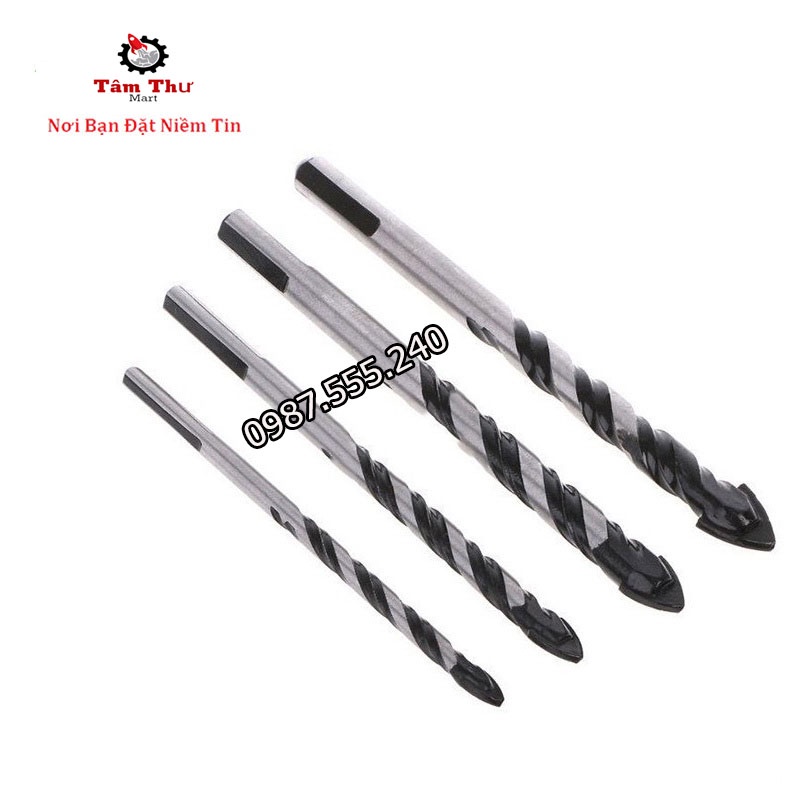 Mũi Khoan Đa Năng Chuôi 3 Cạnh, Khoan Tường,Kính,Gạch Men,Gỗ