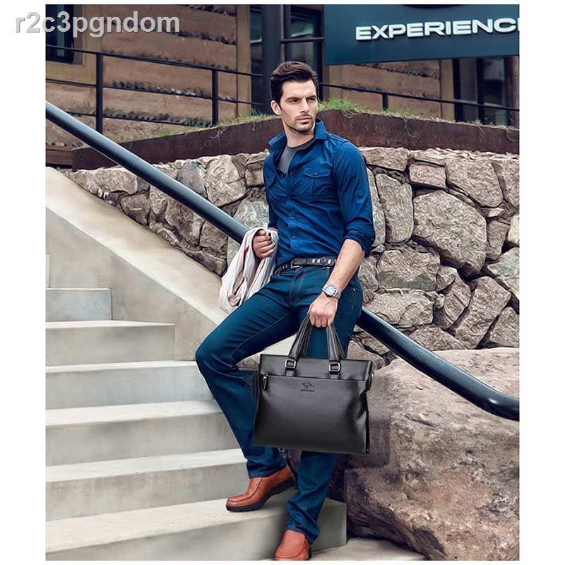 Túi nam Kangaroo mới xách công sở đeo vai thông thường da máy tính | BigBuy360 - bigbuy360.vn