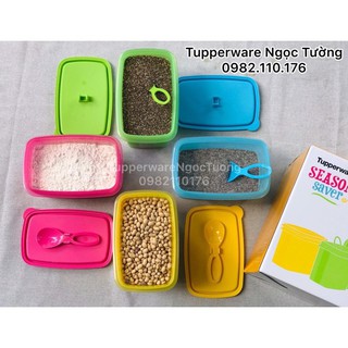 SET 4 hộp Tupperware 800ml đựng gia vị