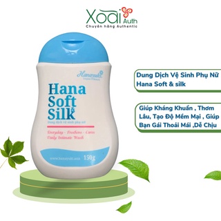 Dung Dịch Vệ Sinh Phụ Nữ Hana Soft silk , Giúp Kháng Khuẩn , Thơm Lâu, Tạo Độ Mềm Mại , Giúp Bạn Gái Thoải Mái ,Dễ Chịu