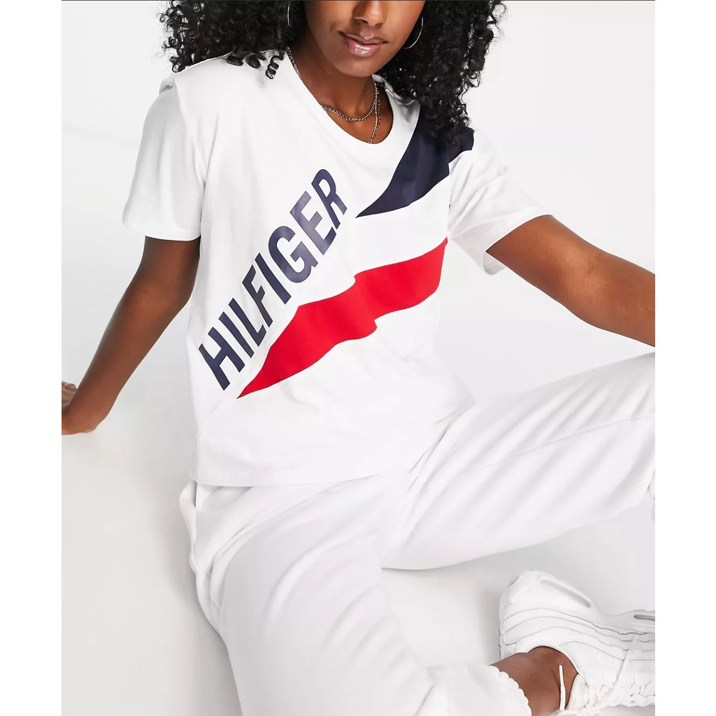 ÁO THUN T.0MMY H.lLFlGER T-SHlRT WlTH LOGO