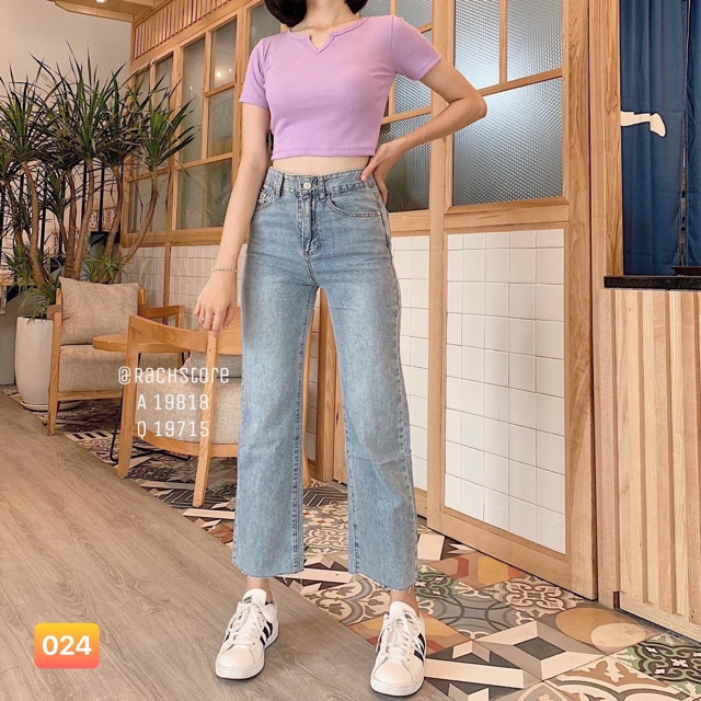 QUẦN JEAN XANH ỐNG RỘNG🎯mã 024 | BigBuy360 - bigbuy360.vn