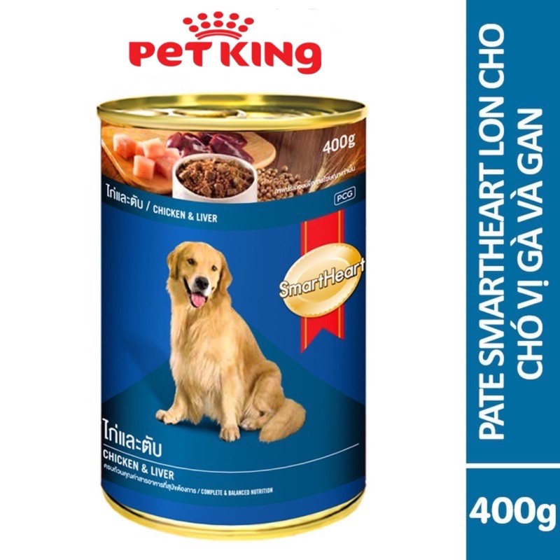 [LON 400Gr]Pate SmartHeart vị Bò và Gà cho Cún Yêu
