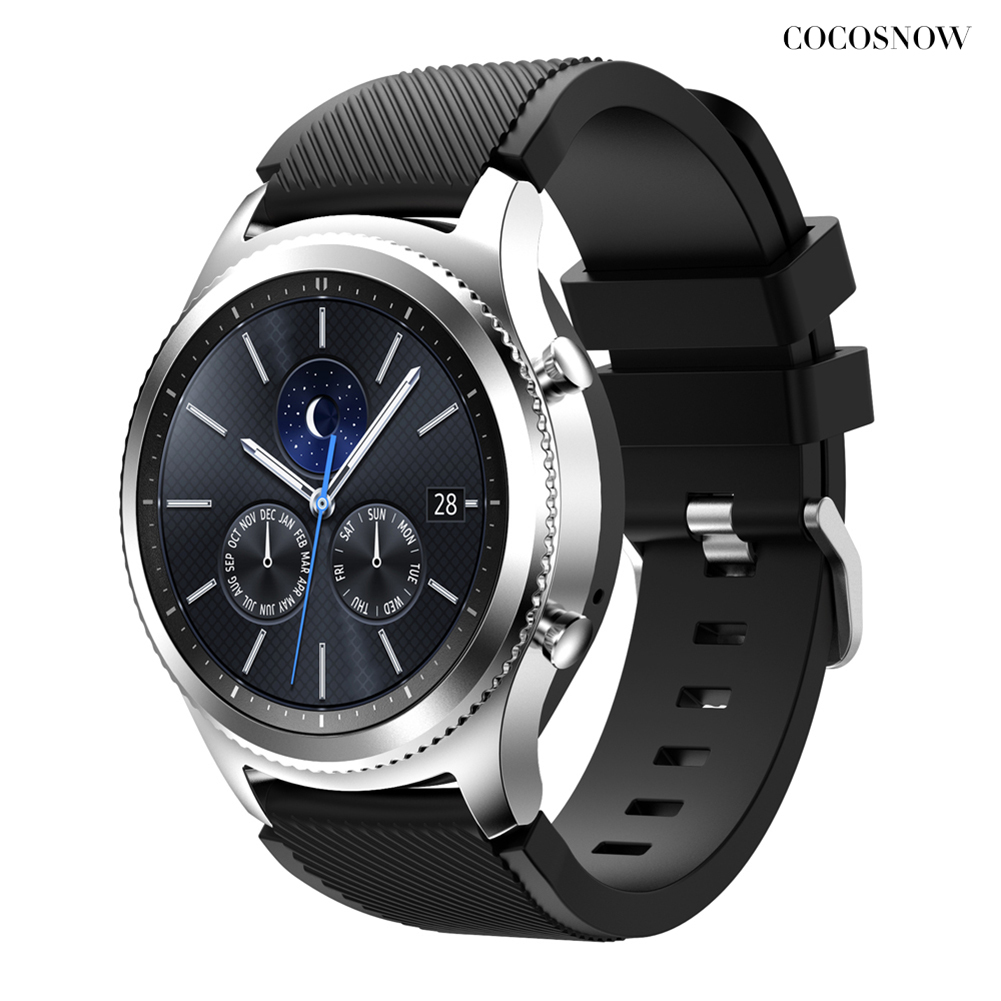 Dây Đeo Silicon Thay Thế Cho Đồng Hồ Thông Minh Samsung Gear S3 Frontier / Classic