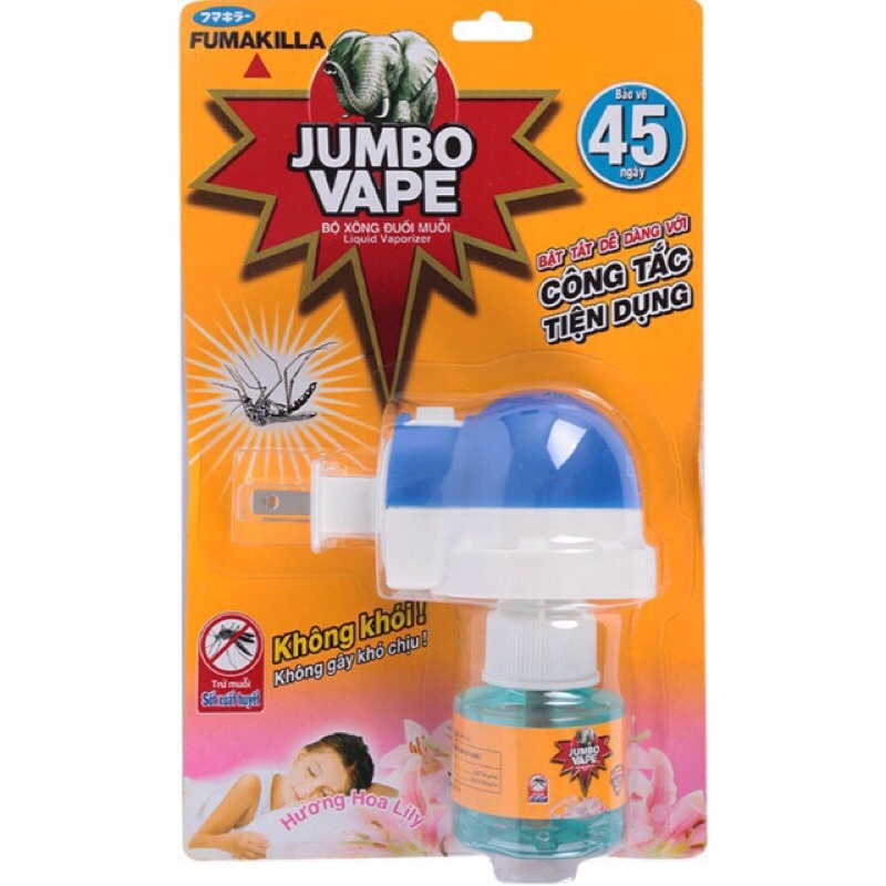 Combo Bộ xông đuổi muỗi jumbo