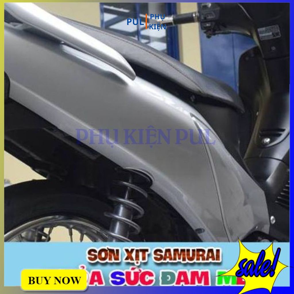 Combo 3 chai sơn samurai màu bạc chính hãng gồm 3/124 - UCH210 - K1K - giấy nhám P800