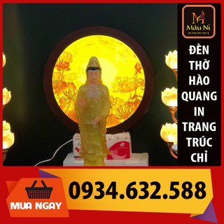 Tranh trúc chỉ in MÂU NI, đặt hàng tròn, hào quang cho tượng thờ cao 35cm đến 55cm [ Tượng Phật đẹp cần có ]