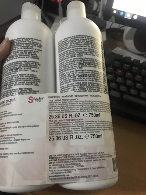 Dầu gội Tigi factory (tigi S) dòng cao cấp-cho tóc nhuộm, tóc hư tổn-UK